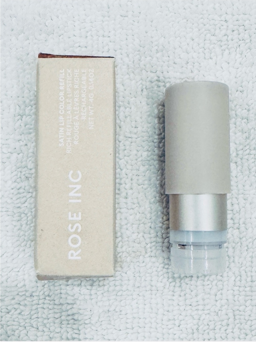 Rose Inc SATIN LIP COLOR RICH REFILLABLE LIPSTICK REFILL in ENIGMATIC 4g NEW - Picture 8 of 10